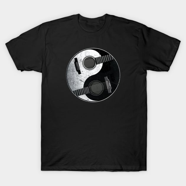 Yin Yang Accoustic Guitars T-Shirt by NINE69